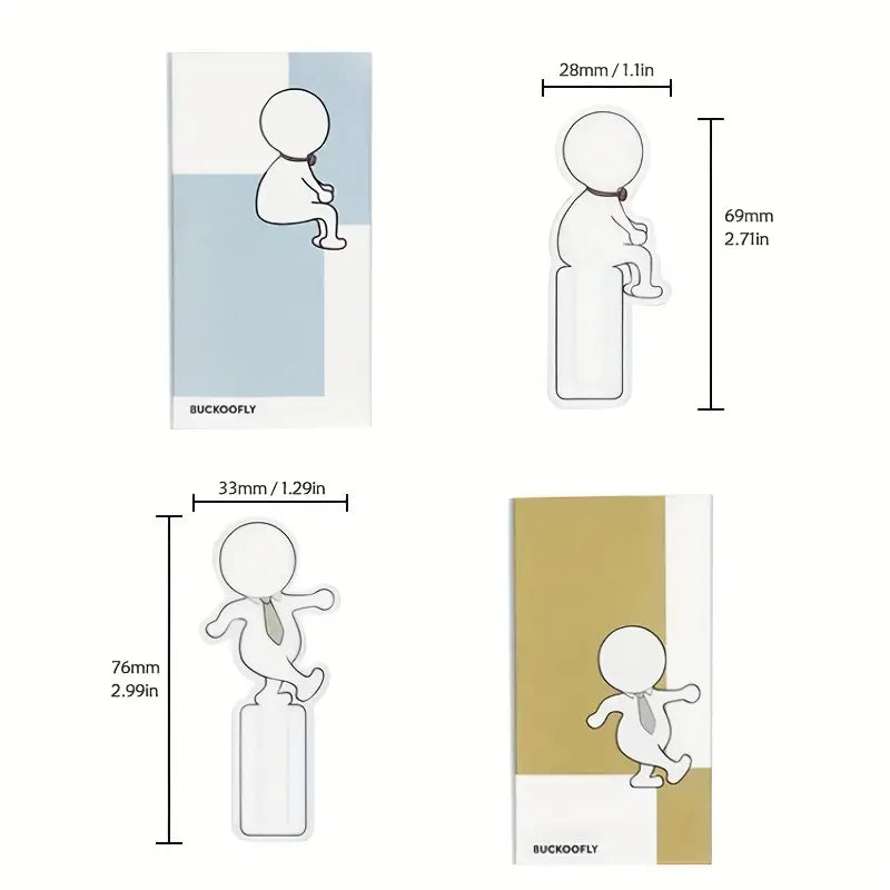 Bookmark - Small Cartoon Person 5 pcs in a set