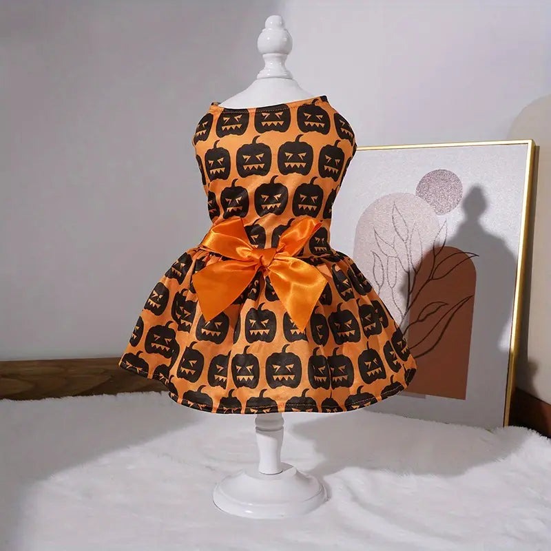 Pet Halloween Pumpkin Dress