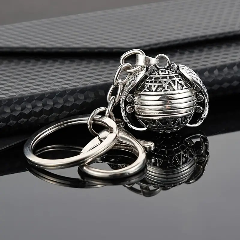 Photo Multi - Frame Folding Keychain - Silver Color
