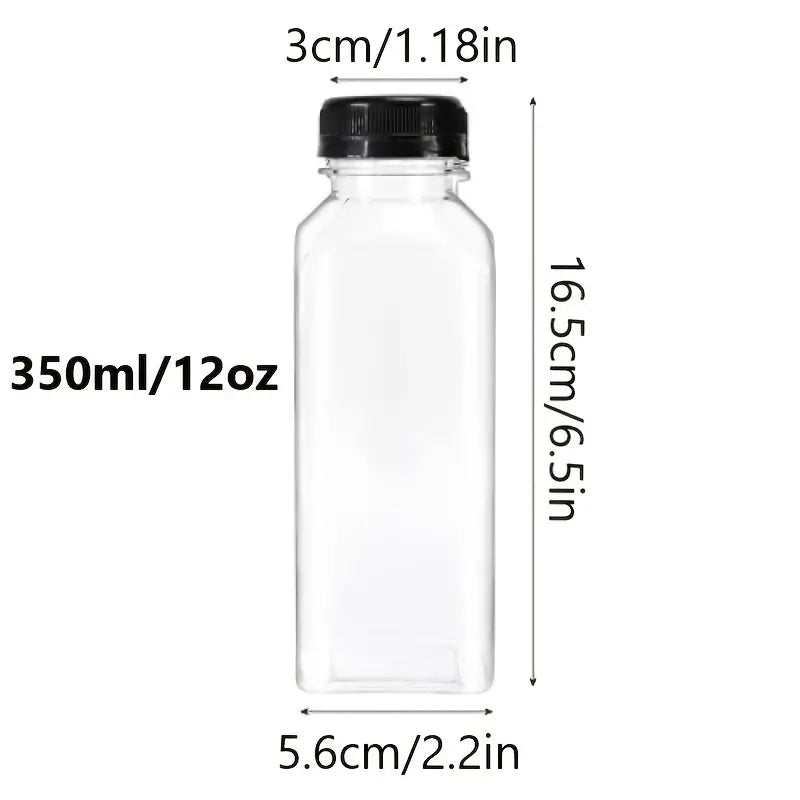 12 Ounce , Reusable Clear PET Plastic  Bottle - Customized Clear PET
