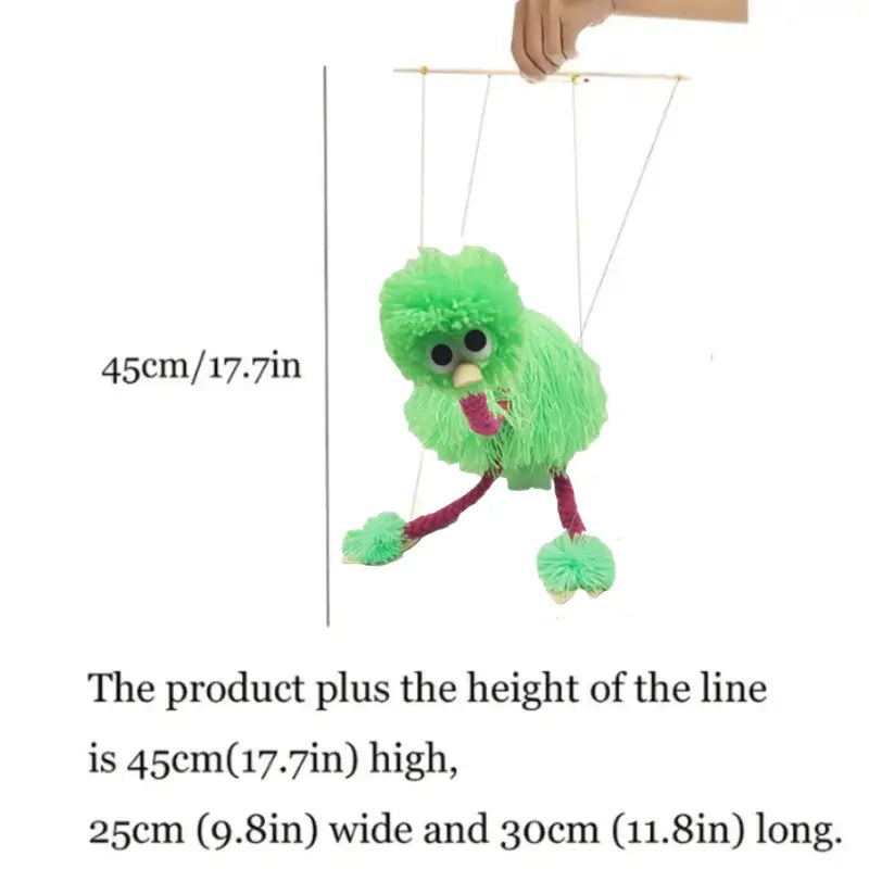 Adorable Pull String Walking Ostrich Puppet