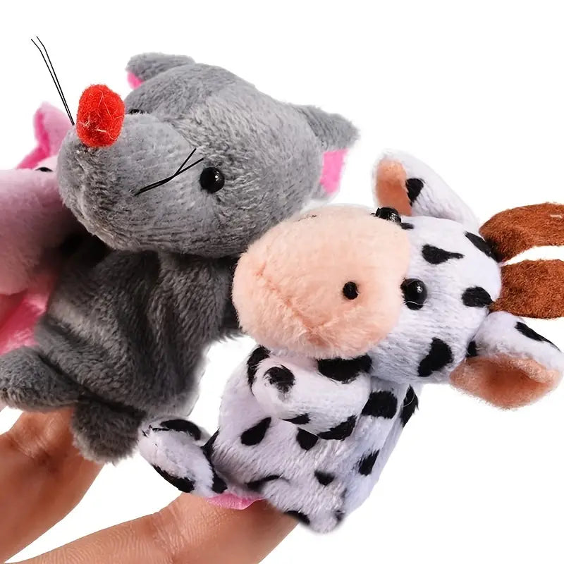 Adorable 10 pc Animal Finger Puppets - Perfect for Storytime!