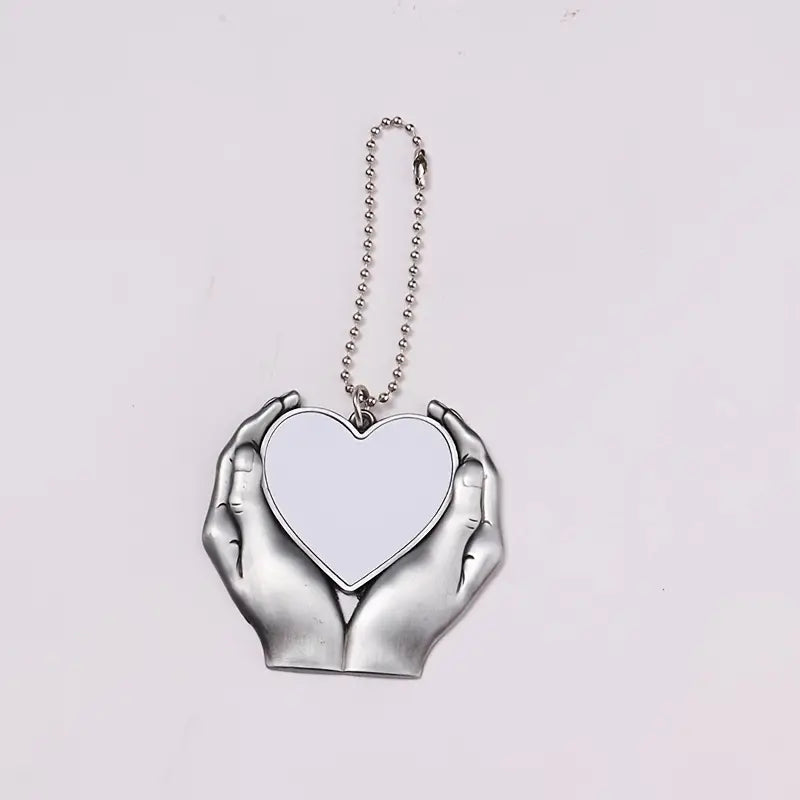 Rearview Mirror Heart Shaped Photo Frame