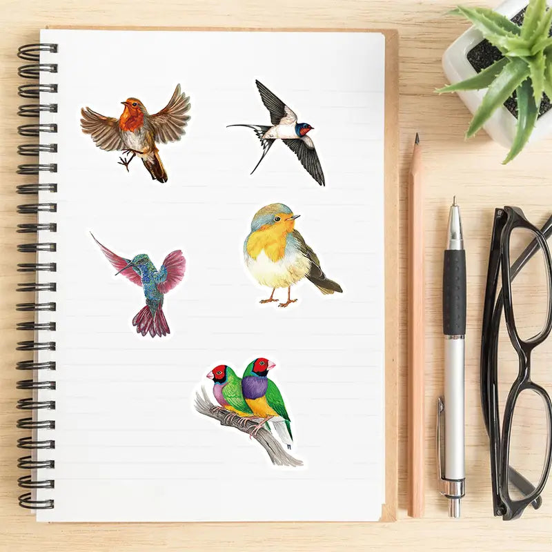 Bird Stickers - 46 Pieces
