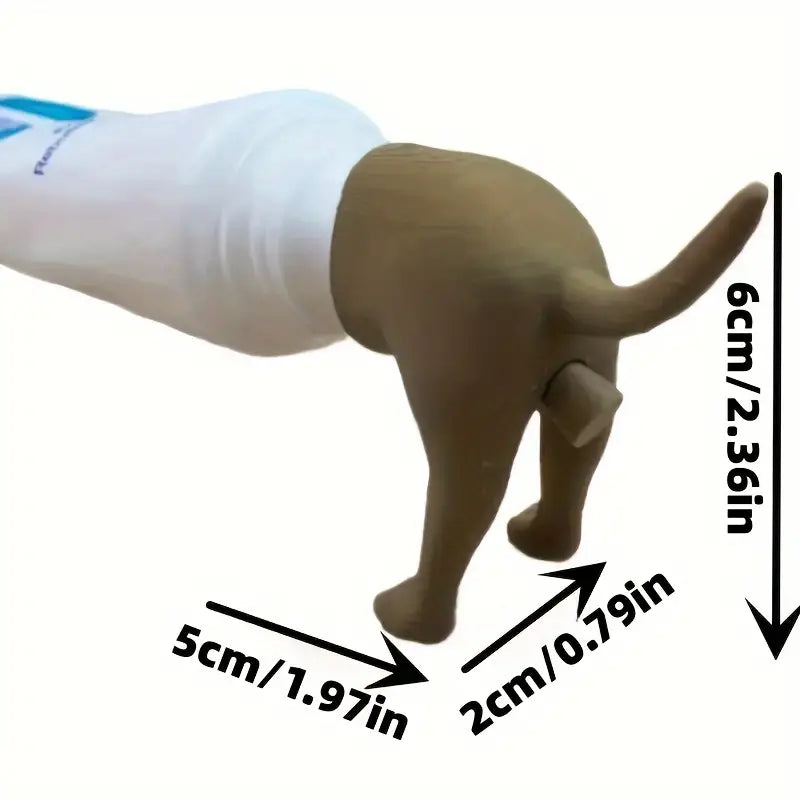 Dog Pooping Toothpaste Cap Topper