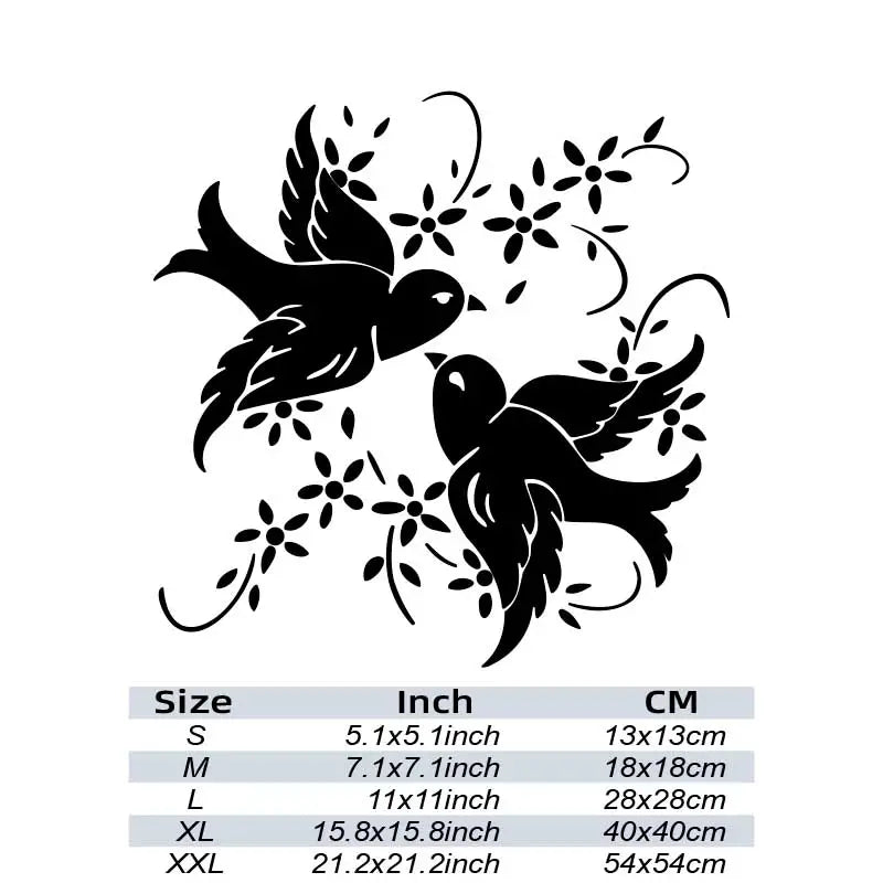 "Two Birds" Car Window Decal