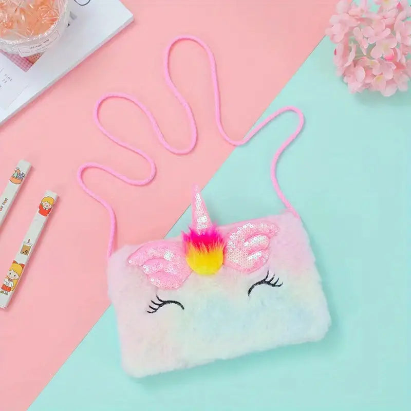 Unicorn Crossbody Purse with Zipper