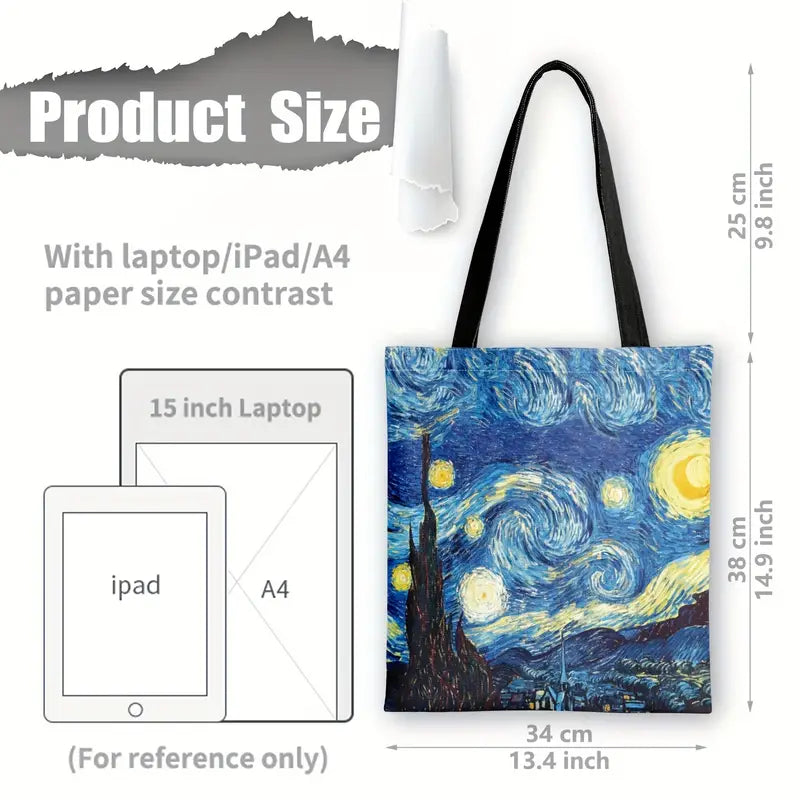 Van Gogh Oil Painting Tote