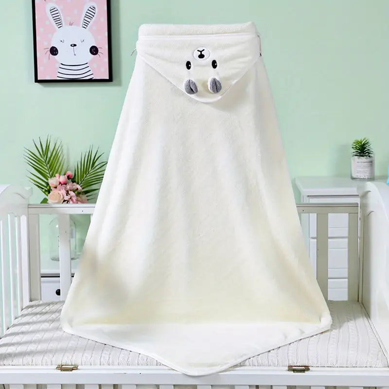 Custom Personalized, Baby Bath Towel with Hood - Soft & Cozy