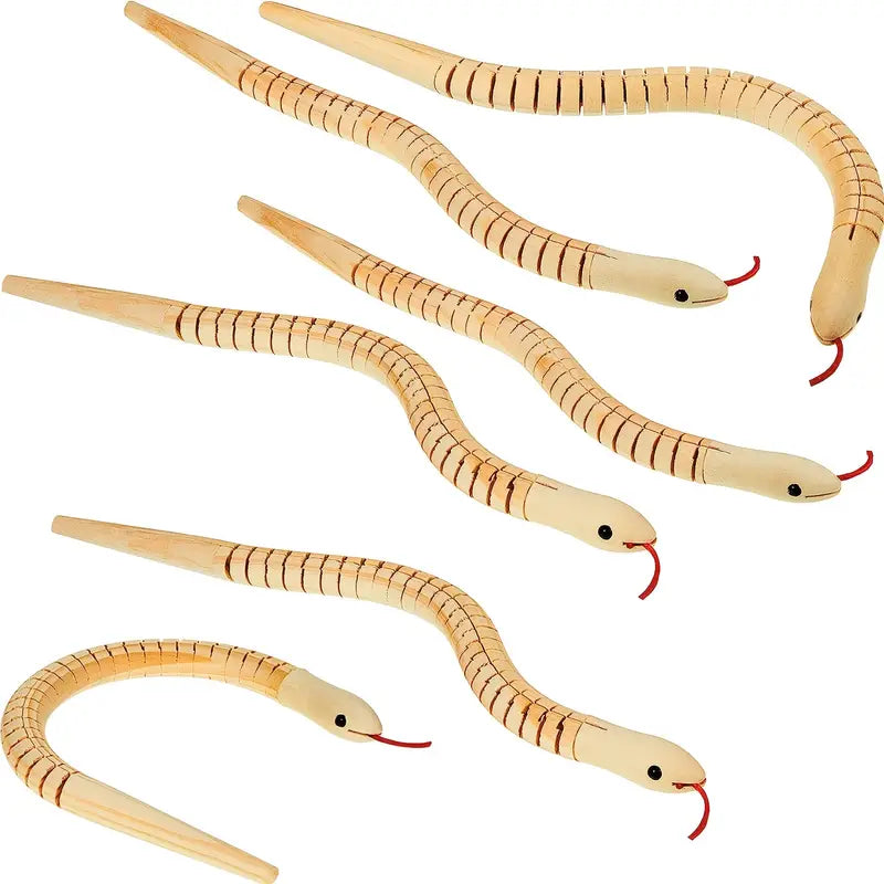 Wooden Snake With Paint Set