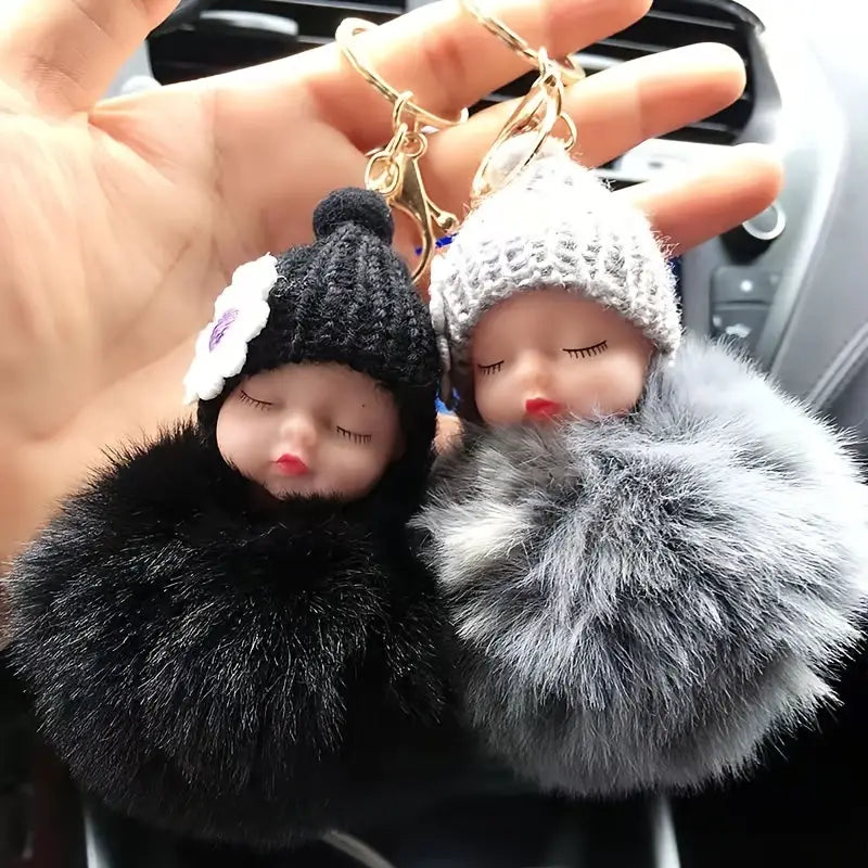 Key Chain - Pom-Pom Baby