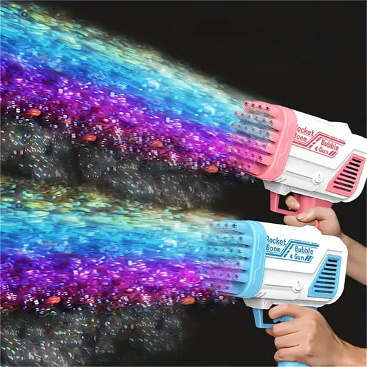 32-Hole Blue Rocket Cartridge Bubble Machine