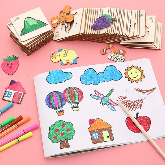 Montessori Kid's 20 pc Drawing Template Pack