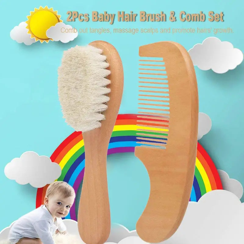 Baby Comb and Hair Brush Set