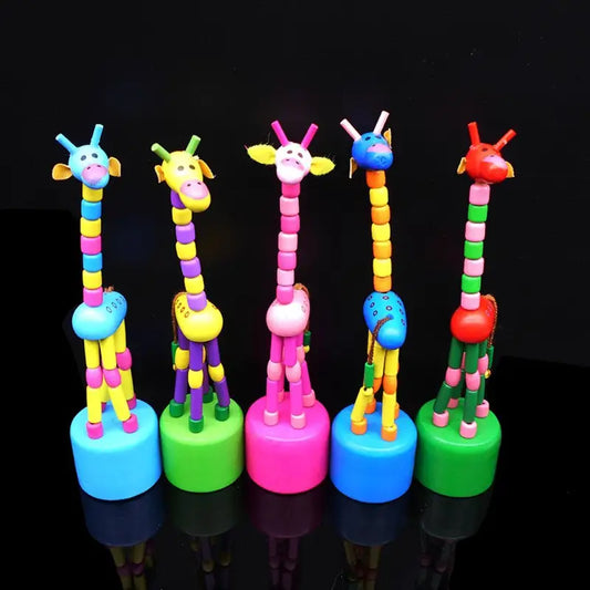 Vintage Dancing Wooden Animals