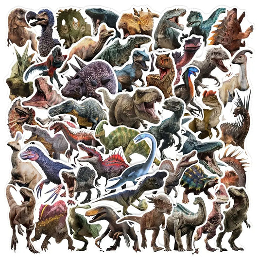 Dinosaur Stickers for Notebooks, Etc  50 pcs