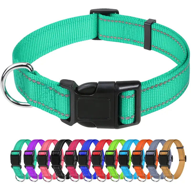 Reflective Nylon Dog Collars