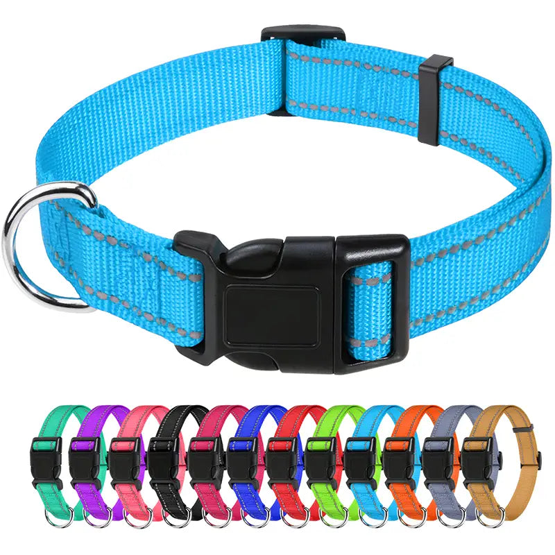 Reflective Nylon Dog Collars