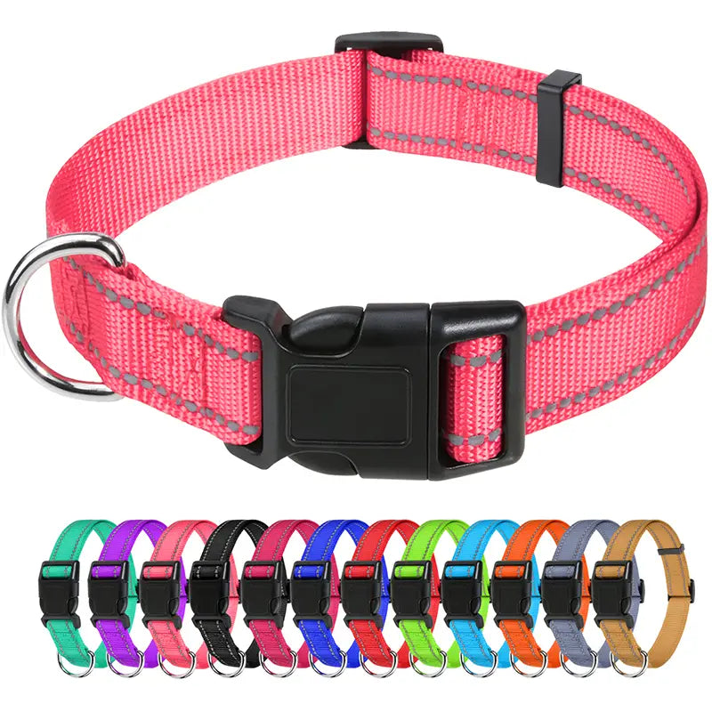 Reflective Nylon Dog Collars