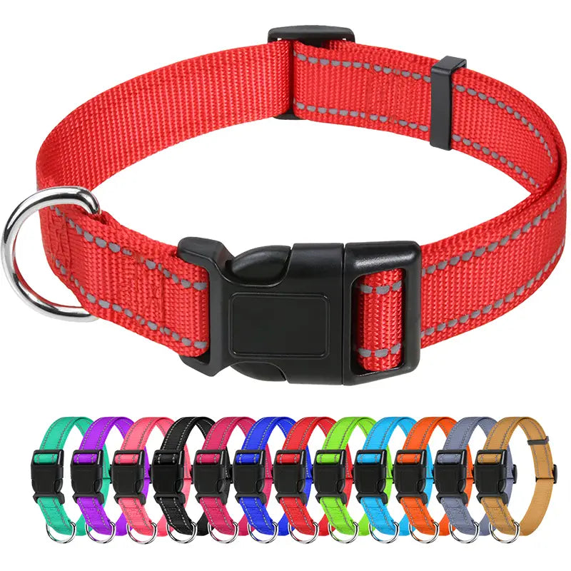 Reflective Nylon Dog Collars