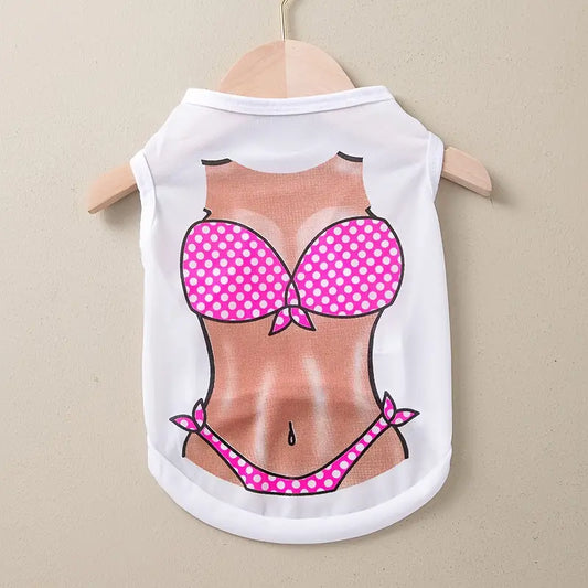 Pet Bikini Printed Dog Shirt