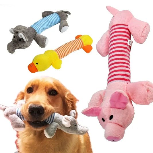 Super Cute Squeaky Dog Toy - Pig or Duck with Sound