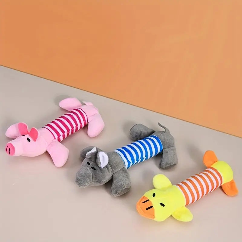Super Cute Squeaky Dog Toy - Pig or Duck with Sound