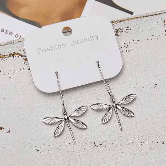 Earrings - Vintage Boho Dragonfly