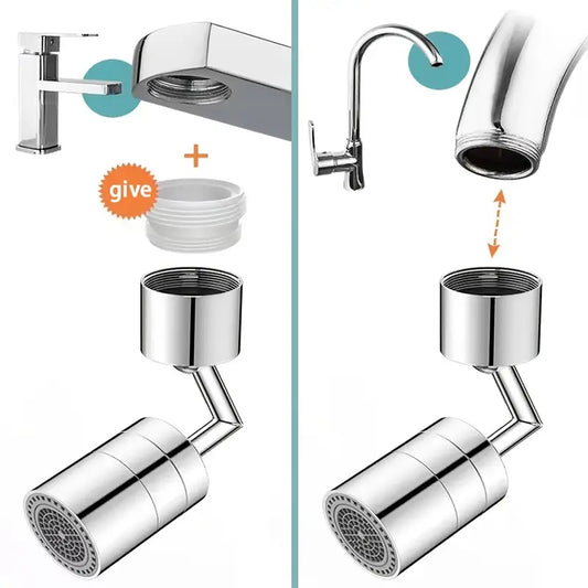 Faucet Universal Extender Rotatable Spout Splash Guard