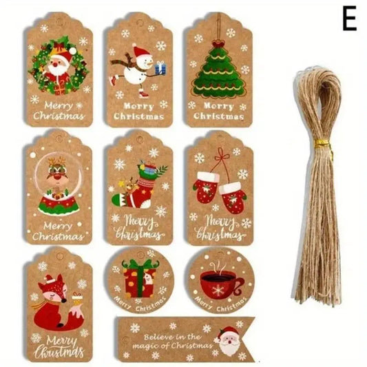 Old Fashion Christmas Gift Tags - with Twine.