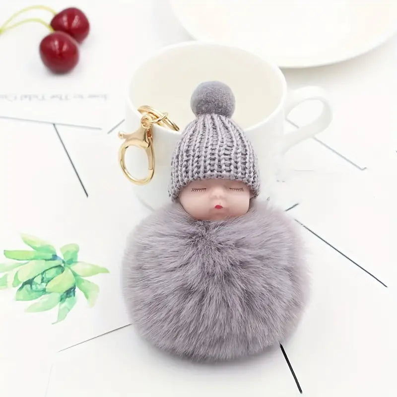 Key Chain - Pom-Pom Baby