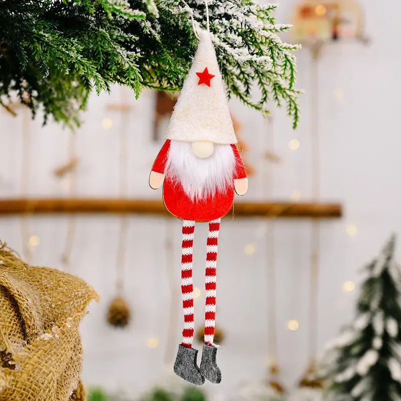 Gnome Hanging Leg Doll.  Holiday Pattern