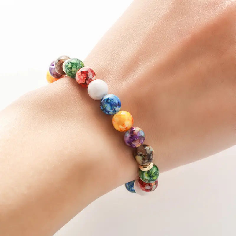 Handmade Chakra Reiki Healing Stone Bracelet - Balance Energy