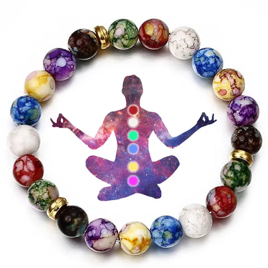 Handmade Chakra Reiki Healing Stone Bracelet - Balance Energy
