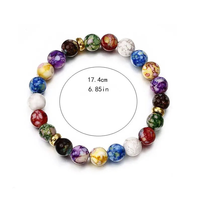 Handmade Chakra Reiki Healing Stone Bracelet - Balance Energy