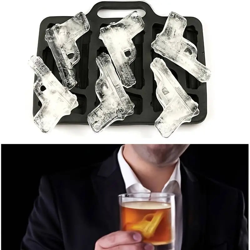3D Gun Ice Mold Tray