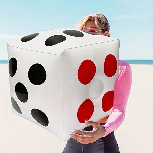 Set of 2 - 13" Jumbo Inflatable Dice - Outdoor or Indoor Fun