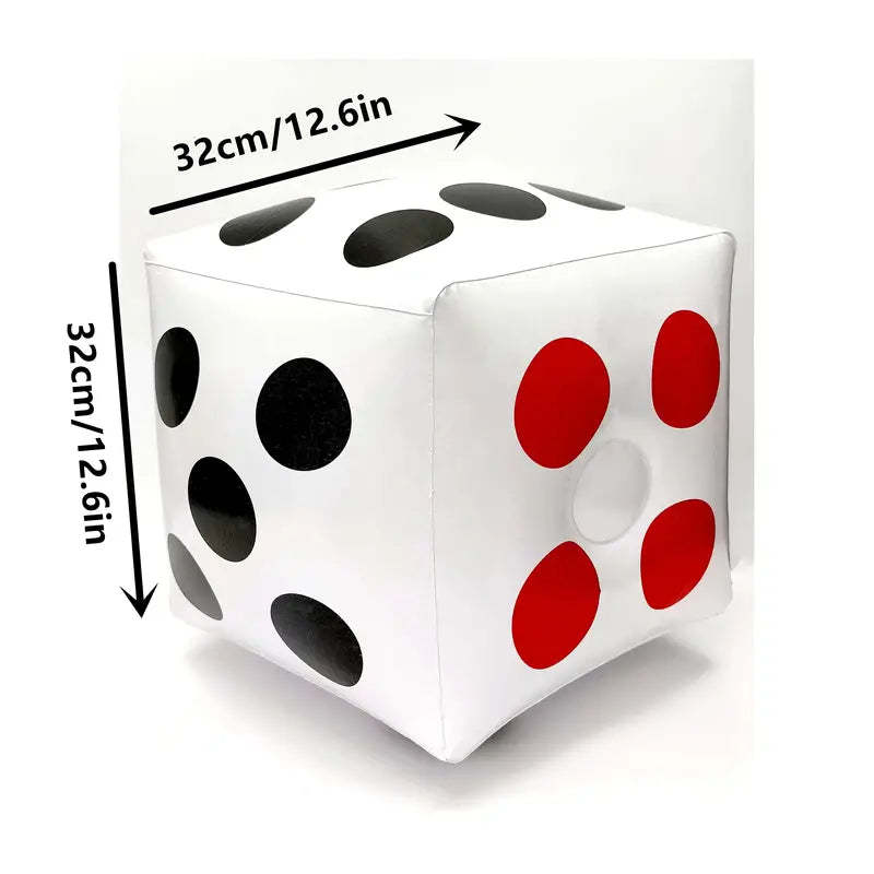 Set of 2 - 13" Jumbo Inflatable Dice - Outdoor or Indoor Fun