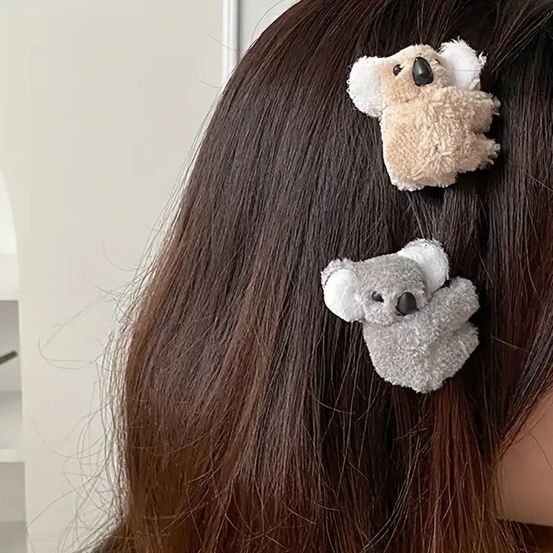Cute and Cuddly Koala Hair Clips (Set of 2)