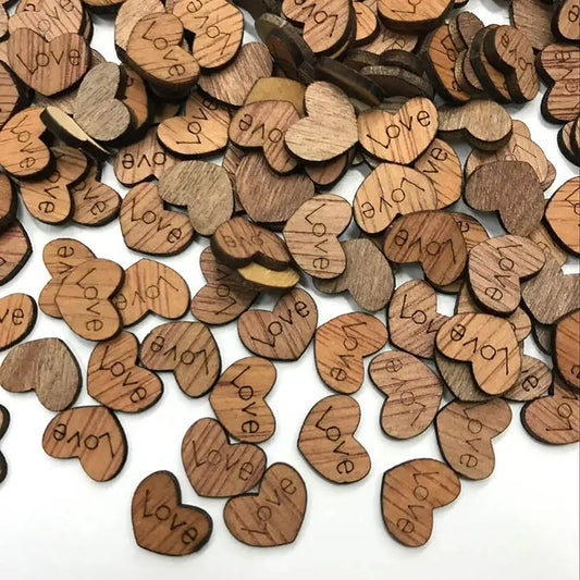 Wooden Love Hearts - Perfect for Weddings