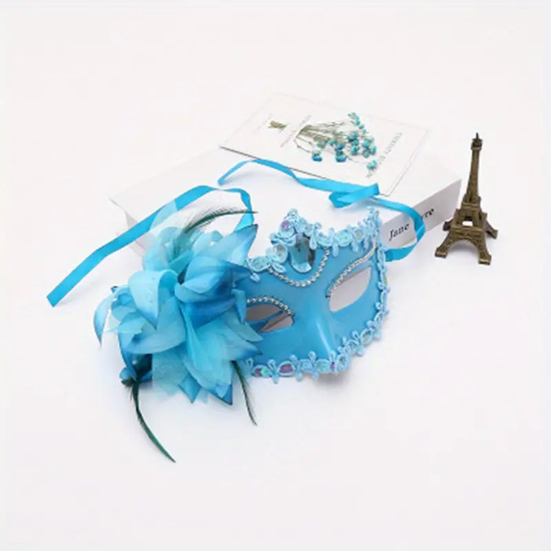 Masquerade Lily Flower Venetian Mask