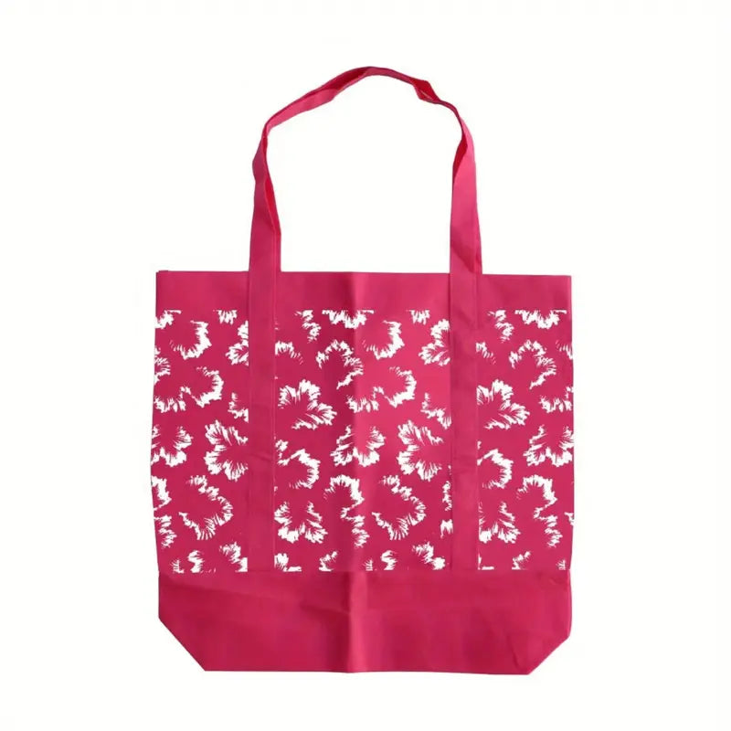 Large Capacity Non-Woven Bag  With Printed Flowers