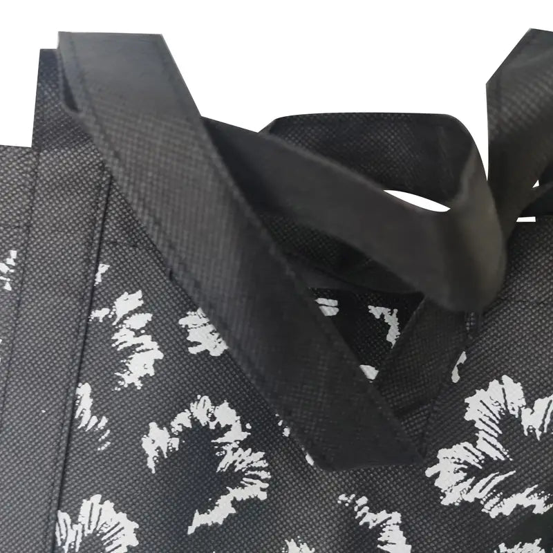 Large Capacity Non-Woven Bag  With Printed Flowers