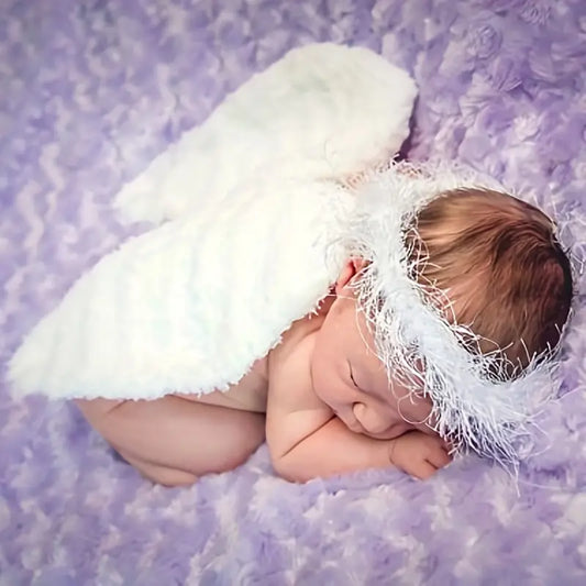 Newborn Angel Wings and Halo - Photo Prop