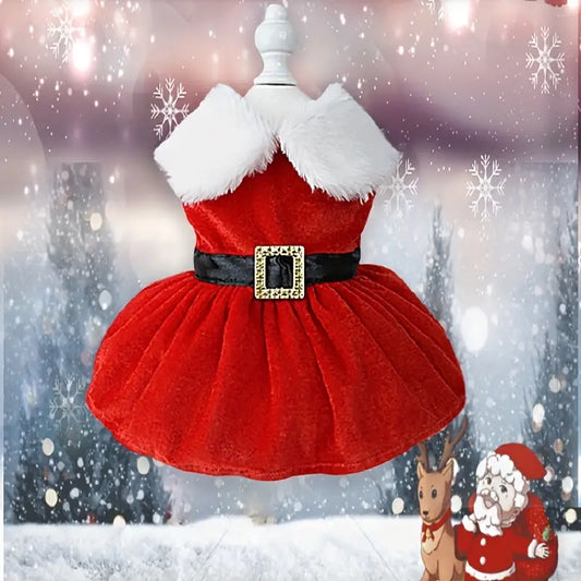 Christmas Pet Dress - Red
