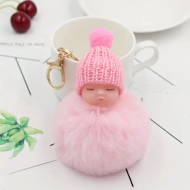 Key Chain - Pom-Pom Baby