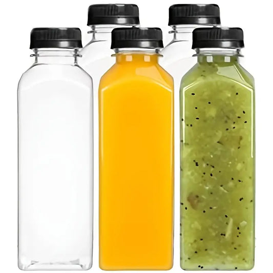 12 Ounce , Reusable Clear PET Plastic  Bottle - Customized Clear PET