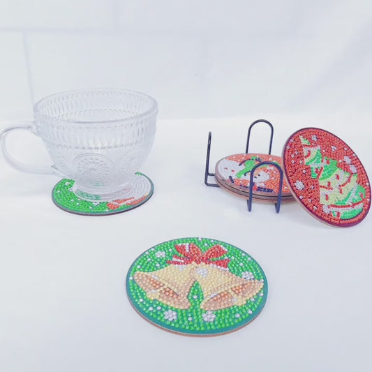 Christmas Diamond Paint Art Coasters to Create