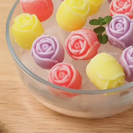 Stunning 3D Rose Shaped Ice Cube Mold