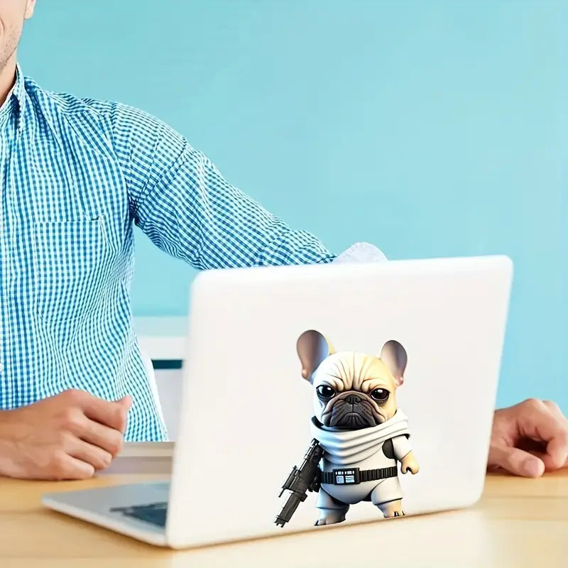 Puppy Car Decal - Size: 8.66" x 5.90"